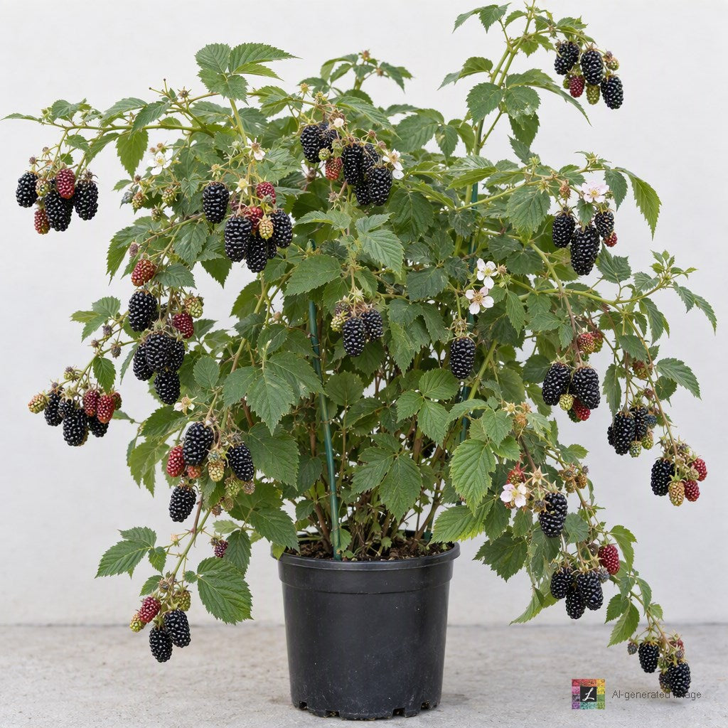 AI-generated image: Berry, Blackberry 'Black Satin'
