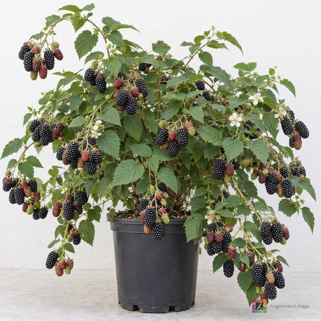 AI-generated image: Berry, Blackberry 'Columbia Giant'