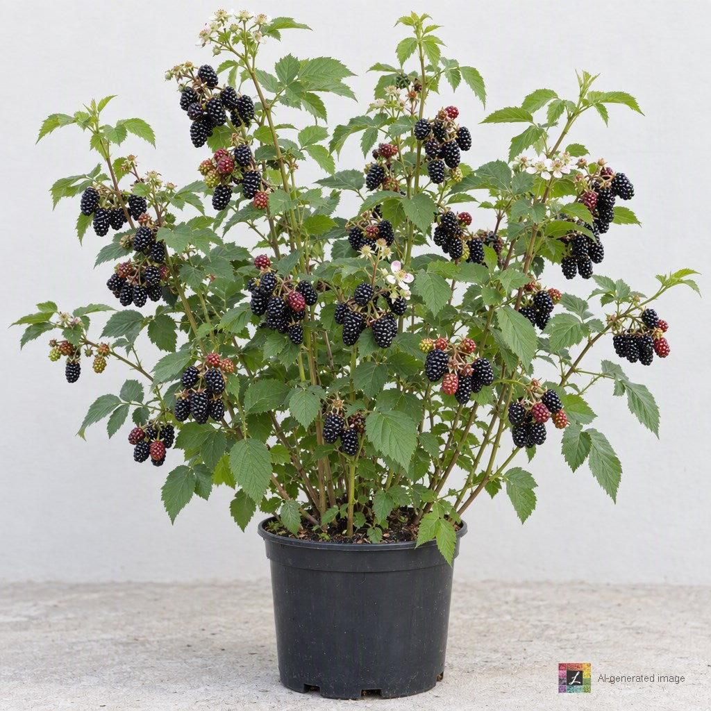 AI-generated image: Berry, Blackberry 'Navajo'