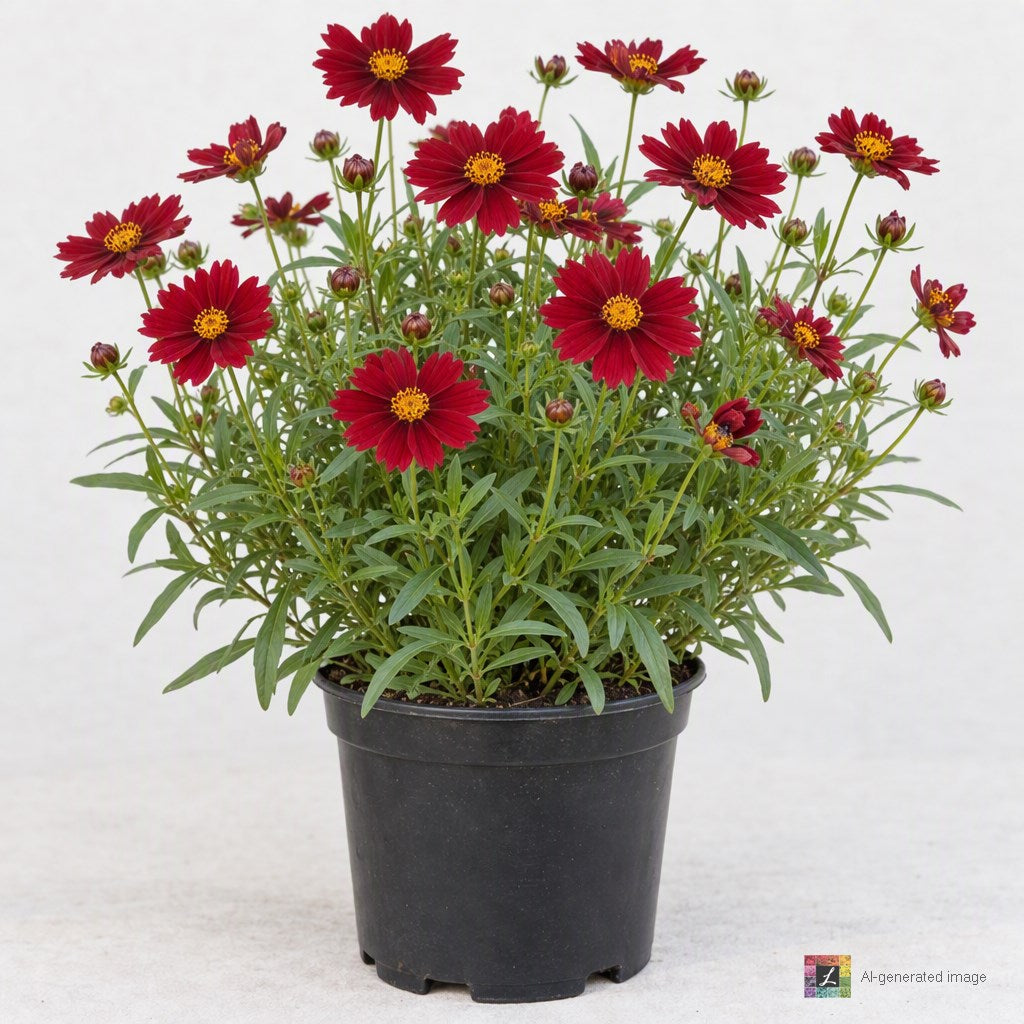 AI-generated image: Coreopsis UPTICK™ Red (red)