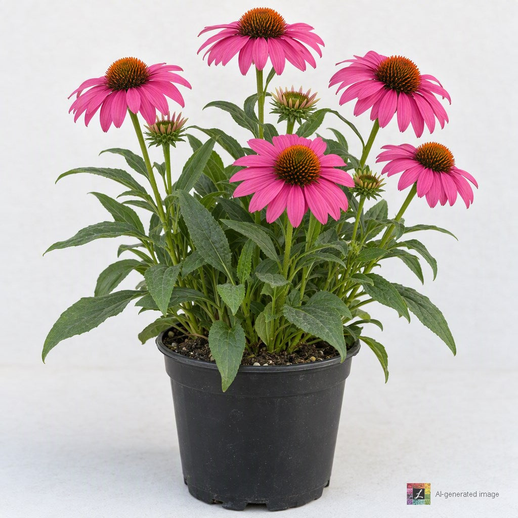 AI-generated image: Echinacea SunSeekers 'Sweet Fuchsia' PPAF (fuchsia-pink)