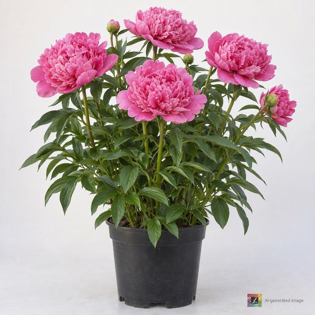 AI-generated image: Paeonia lact. 'Barbara' (double pink)