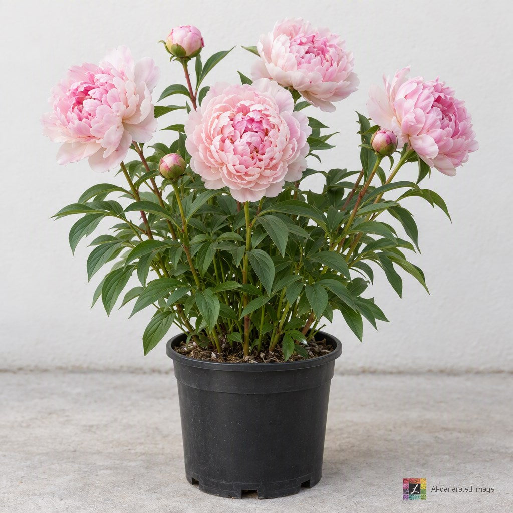 AI-generated image: Paeonia 'Tourangelle' (pink)