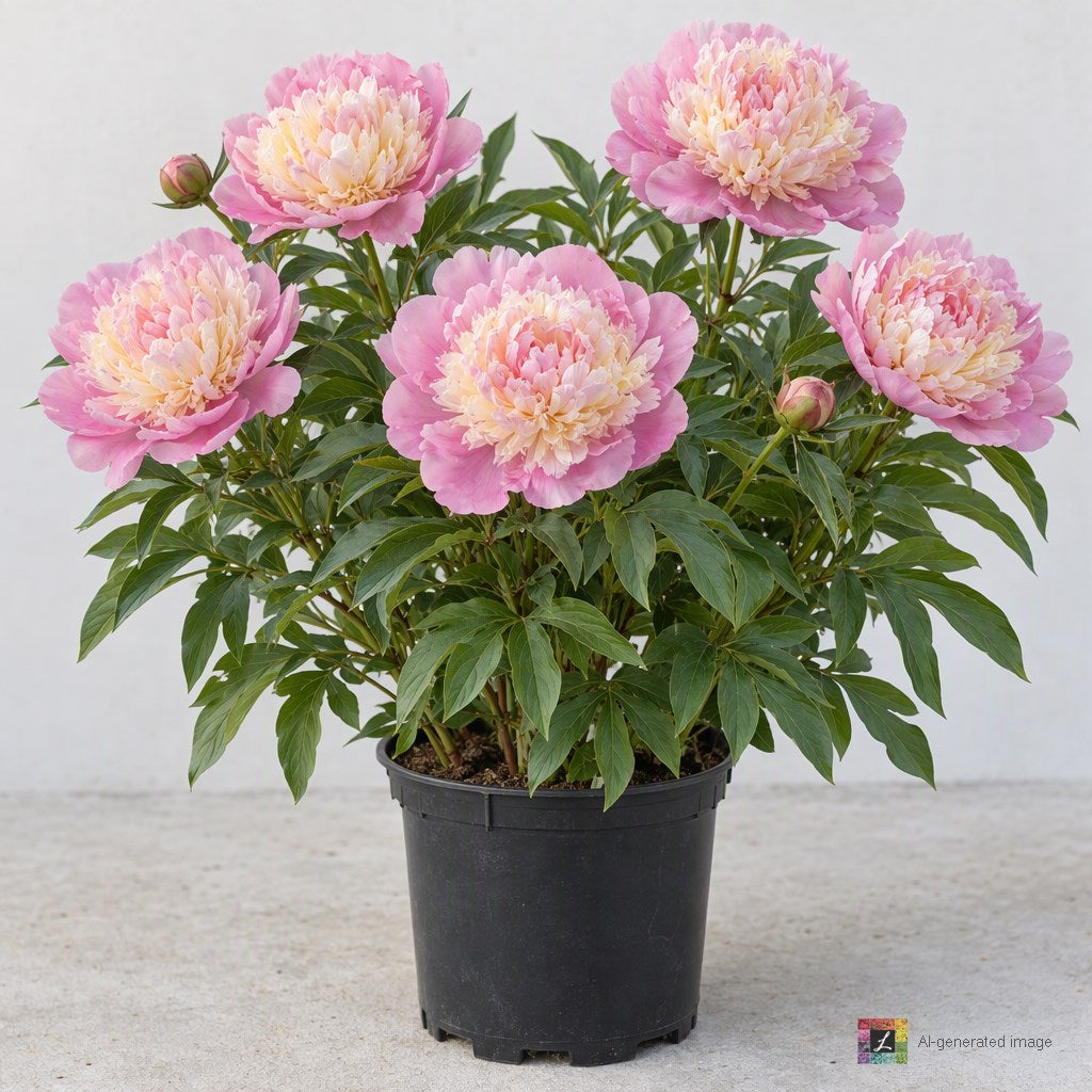 AI-generated image: Paeonia 'Whopper' (pink)
