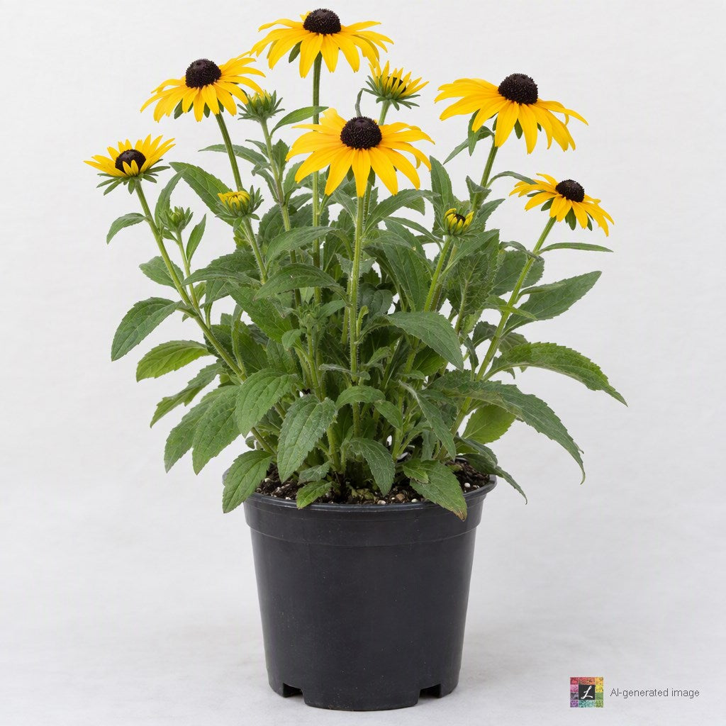 AI-generated image: Rudbeckia f. 'Early Bird Gold'