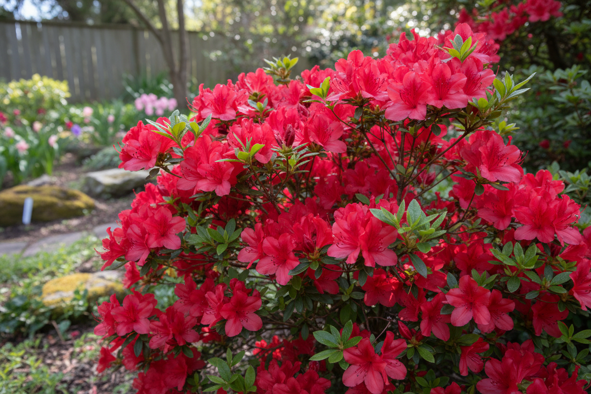 Azalea 'Hino-Crimson' (red)