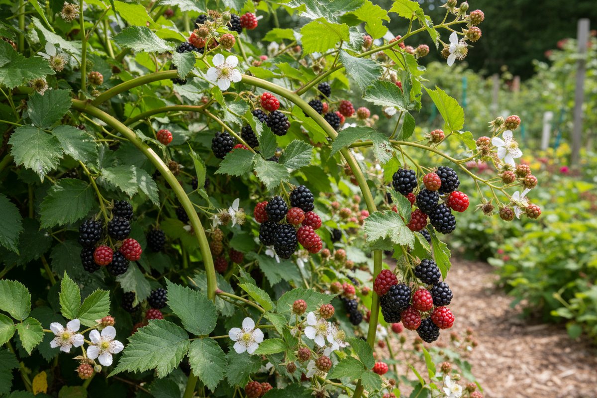 Berry, Blackberry 'Thornless Triple Crown'