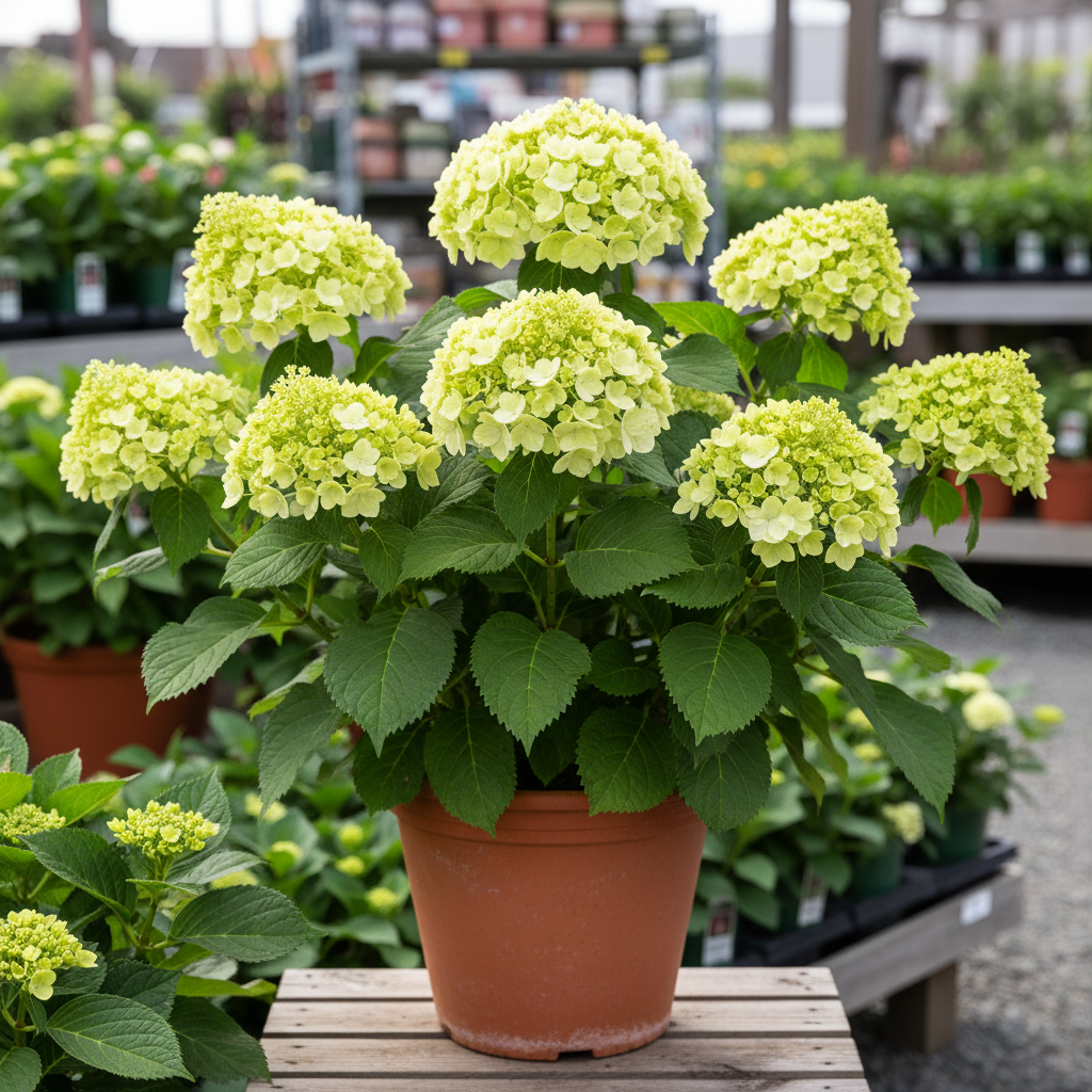Hydrangea ar. INVINCIBELLE LIMETTA® PW PP30431 (pale green)
